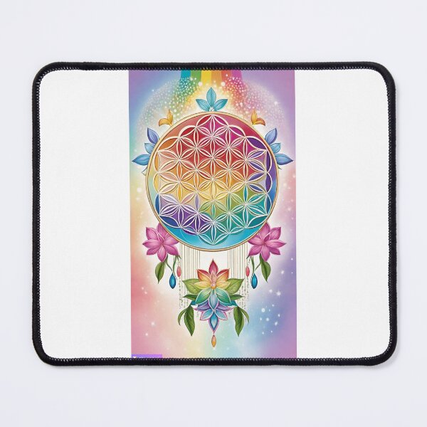 Item preview, AI FLOWER OF LIFE DREAM CATCHER designed and sold by DeniseFFulmer12.