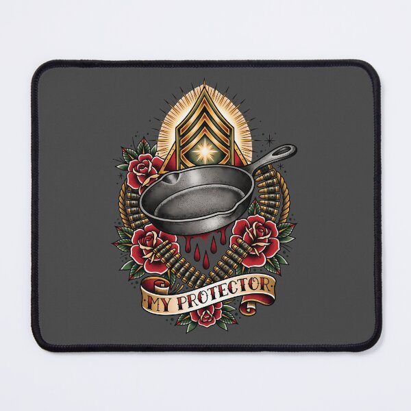 Item preview, Traditional Cast Iron Skillet Tattoo designed and sold by Fictional Ink Society.
