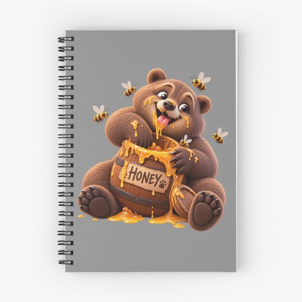 Item preview, Cute Bear Eating Honey – Funny Honey Bear designed and sold by LST-Desings.