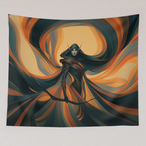 Item preview, Dark Elf Ranger in Fiery Swirl designed and sold by johlanh.