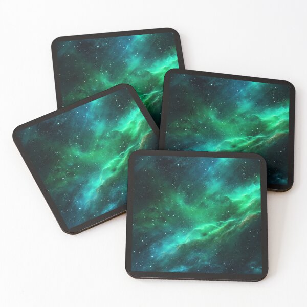 Item preview, Cosmic Galaxy In Teal And Green Artwork  designed and sold by NivyasArtistry.