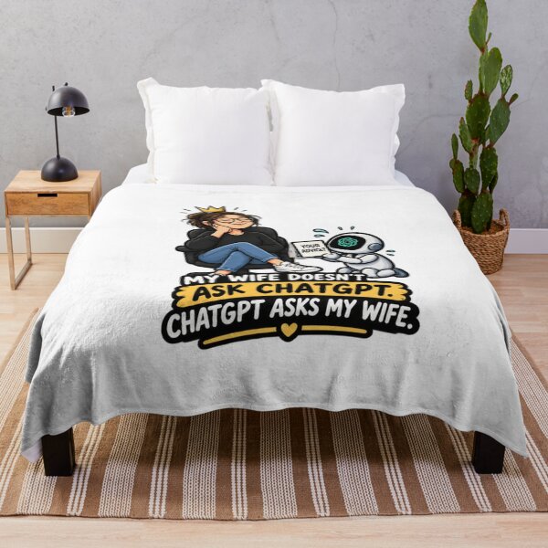 Item preview, My Wife Doesn’t Ask ChatGPT ChatGPT Asks My Wife designed and sold by Bocianessco.