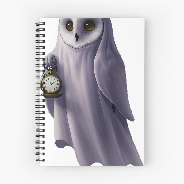 Item preview, Ghost Owl with Pocket Watch designed and sold by IllumeInk.