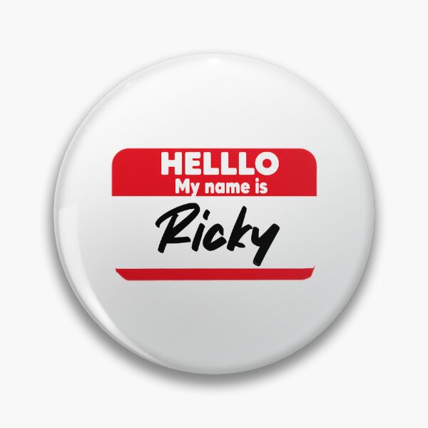 Item preview, Funny Hello My Name Is Ricky Design For Men And Women Cool Party Outfit Gift For Friends designed and sold by FerrisBuiltd.