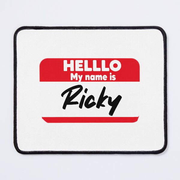 Item preview, Funny Hello My Name Is Ricky Design For Men And Women Cool Party Outfit Gift For Friends designed and sold by FerrisBuiltd.