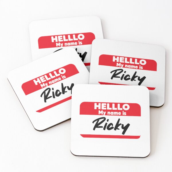 Item preview, Funny Hello My Name Is Ricky Design For Men And Women Cool Party Outfit Gift For Friends designed and sold by FerrisBuiltd.