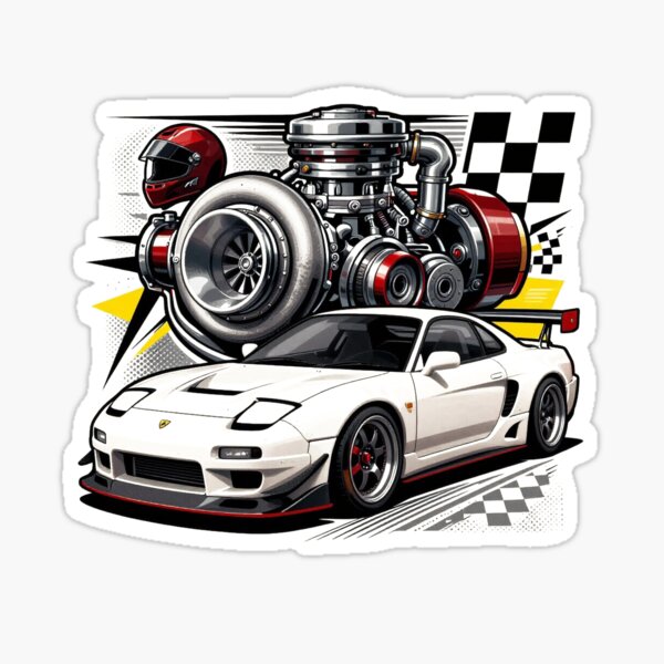 Item preview, Turbo JDM Sports Car Racing Graphic designed and sold by Thompika.
