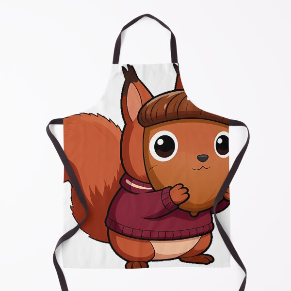 Item preview, Squirrel in Burgundy Sweater designed and sold by pumsquare.