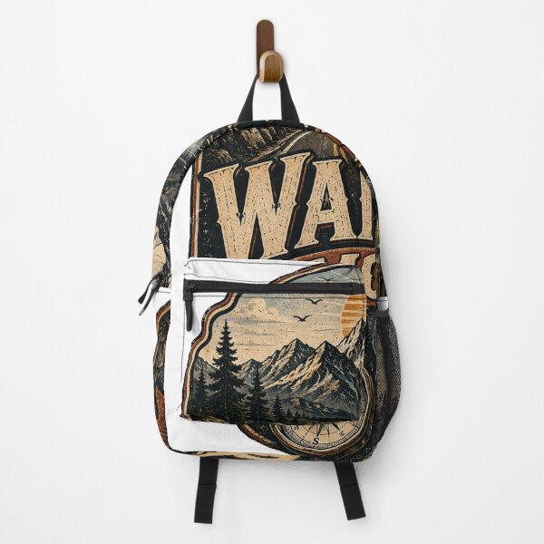Item preview, Wander More Mountain Road Trip Vintage Outdoor Adventure Design designed and sold by RobertArt08.