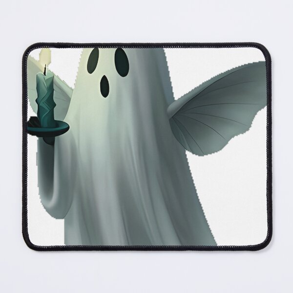 Item preview, Ghost Moth with Teal Candle designed and sold by IllumeInk.