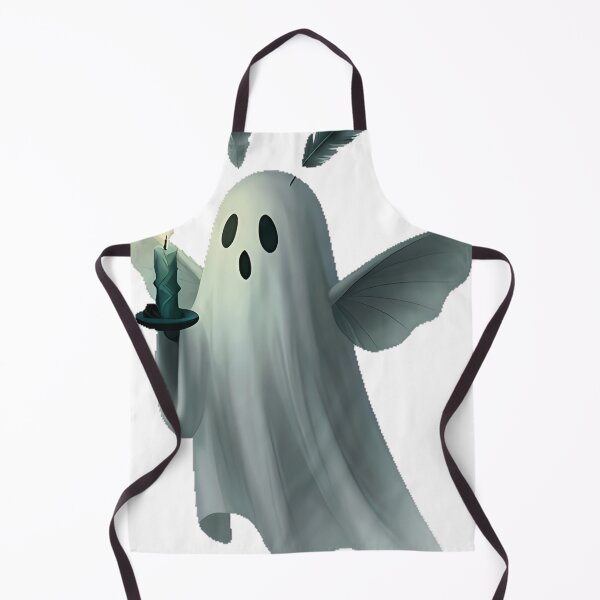 Item preview, Ghost Moth with Teal Candle designed and sold by IllumeInk.