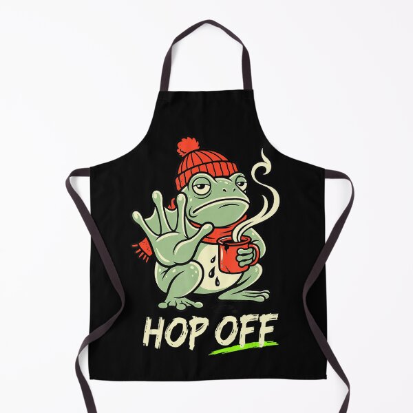Item preview, Hop Off Grumpy Frog Coffee Funny Antisocial Meme designed and sold by VioletNance.