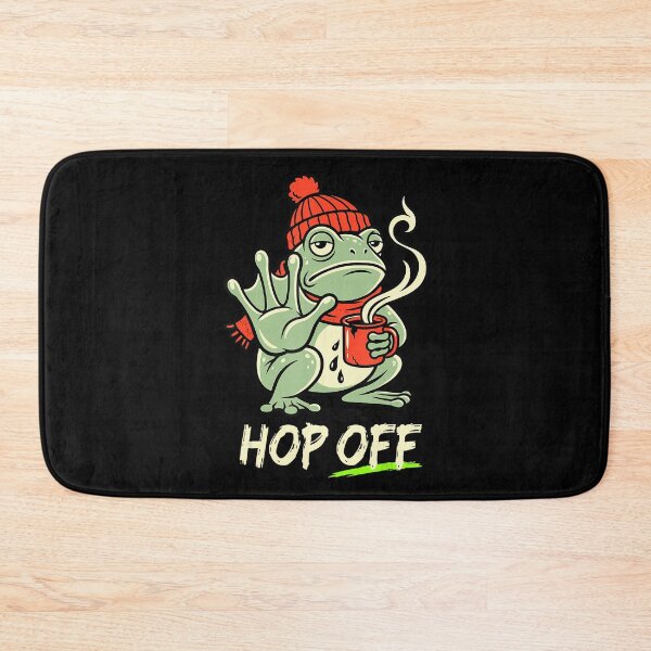 Item preview, Hop Off Grumpy Frog Coffee Funny Antisocial Meme designed and sold by VioletNance.
