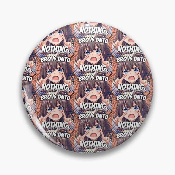 Item preview, concern meme bro is onto nothing T-Shirt, Anime Girl Meme, Kawaii Reaction Humor, Manga Fan Joke, Funny Anime Graphic Tee designed and sold by pawsome purrfect.