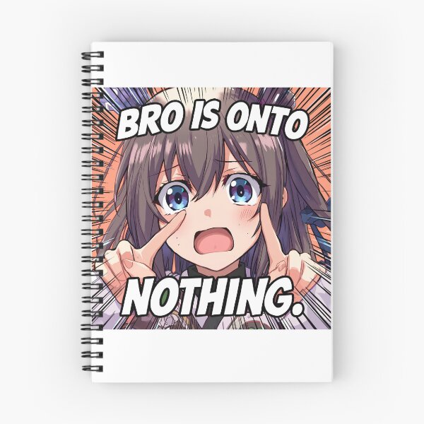 Item preview, concern meme bro is onto nothing T-Shirt, Anime Girl Meme, Kawaii Reaction Humor, Manga Fan Joke, Funny Anime Graphic Tee designed and sold by pawsome purrfect.