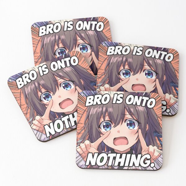Item preview, concern meme bro is onto nothing T-Shirt, Anime Girl Meme, Kawaii Reaction Humor, Manga Fan Joke, Funny Anime Graphic Tee designed and sold by pawsome purrfect.