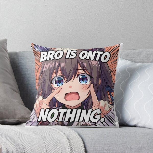 Item preview, concern meme bro is onto nothing T-Shirt, Anime Girl Meme, Kawaii Reaction Humor, Manga Fan Joke, Funny Anime Graphic Tee designed and sold by pawsome purrfect.