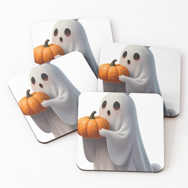 Item preview, Ghost Hare with Dark Pumpkin designed and sold by IllumeInk.