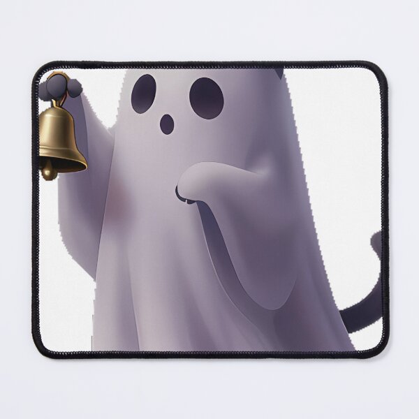 Item preview, Ghost Kitten with Brass Bell designed and sold by IllumeInk.