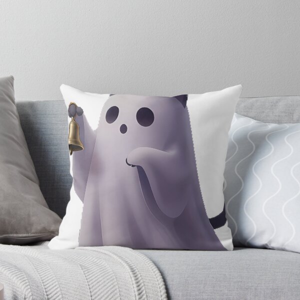 Item preview, Ghost Kitten with Brass Bell designed and sold by IllumeInk.