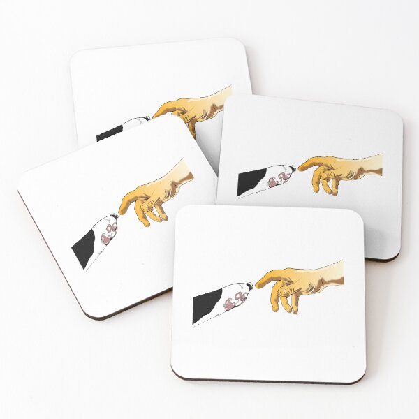 Item preview, Cat Paw Meets Human Hand Art designed and sold by GiaoCalonas.