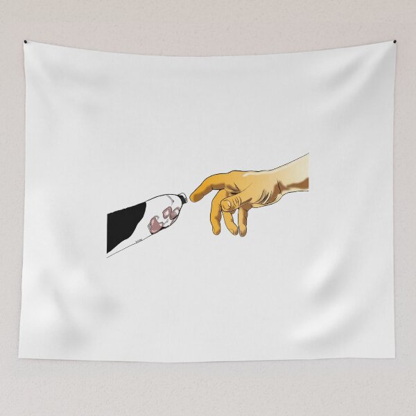 Item preview, Cat Paw Meets Human Hand Art designed and sold by GiaoCalonas.