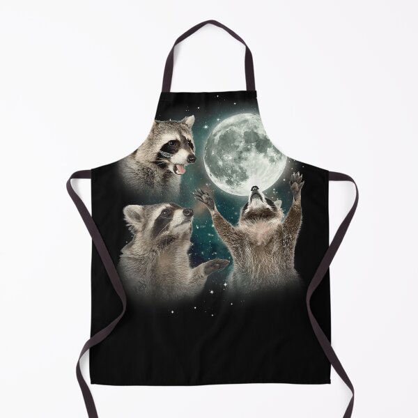 Item preview, Raccoon 3 Racoons Howling At Moon Funny Weird Cursed designed and sold by AndyMcGuire.
