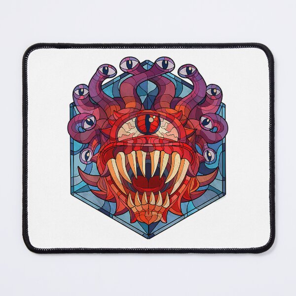 Item preview, Dungeons Dragons Beholder Stained Glass designed and sold by ShibumiStyles.