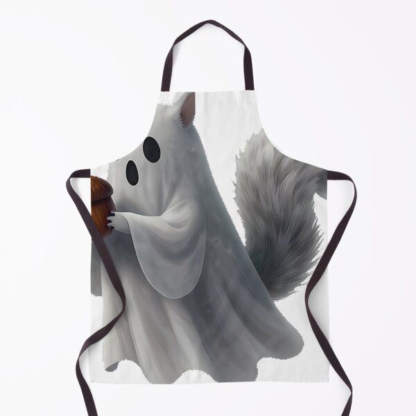 Item preview, Ghost Squirrel with Large Acorn designed and sold by IllumeInk.