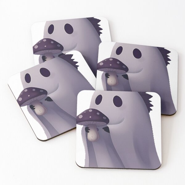 Item preview, Ghost Hedgehog with Dark Mushroom designed and sold by IllumeInk.