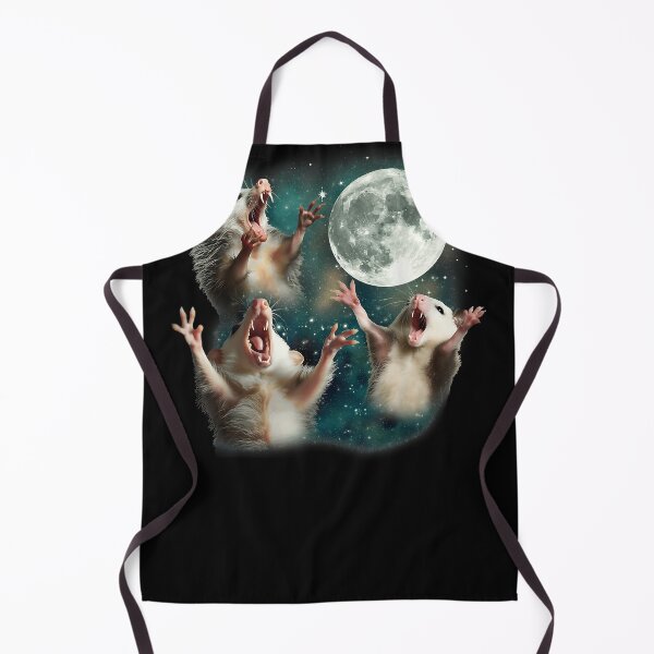 Aperçu de l'œuvre Trois Opossums Lune 3 Opossum Mème Drôle Bizarre Maudit créée et vendue par AndyMcGuire.