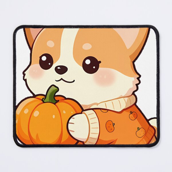 Item preview, Corgi in Orange Pumpkin Sweater designed and sold by pumsquare.