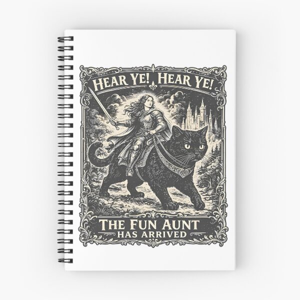 Item preview, Fun Aunt Knight Riding Black Cat designed and sold by OrlimarHIpo.