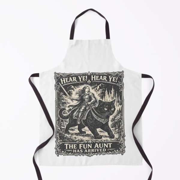 Item preview, Fun Aunt Knight Riding Black Cat designed and sold by OrlimarHIpo.