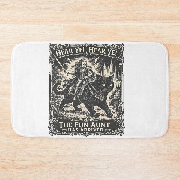 Item preview, Fun Aunt Knight Riding Black Cat designed and sold by OrlimarHIpo.