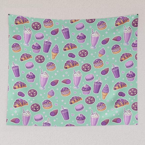 Item preview, Ube Food Lover Purple Yam Treats - Whimsical Purple Dessert Art designed and sold by merchxwear.