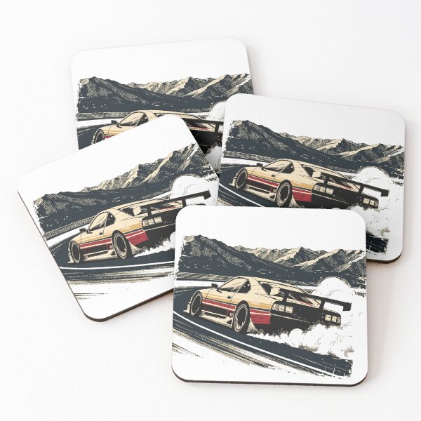 Item preview, Retro Mountain Drift Sports Car Vintage Graphic designed and sold by Thompika.