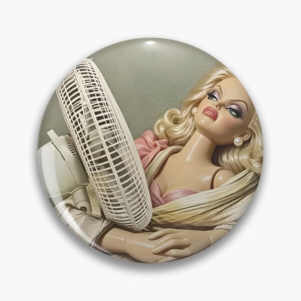 Item preview, Dramatic Hot Flash Blonde Doll Electric Fan Renaissance Meme designed and sold by Devilians92.
