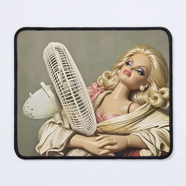 Item preview, Dramatic Hot Flash Blonde Doll Electric Fan Renaissance Meme designed and sold by Devilians92.