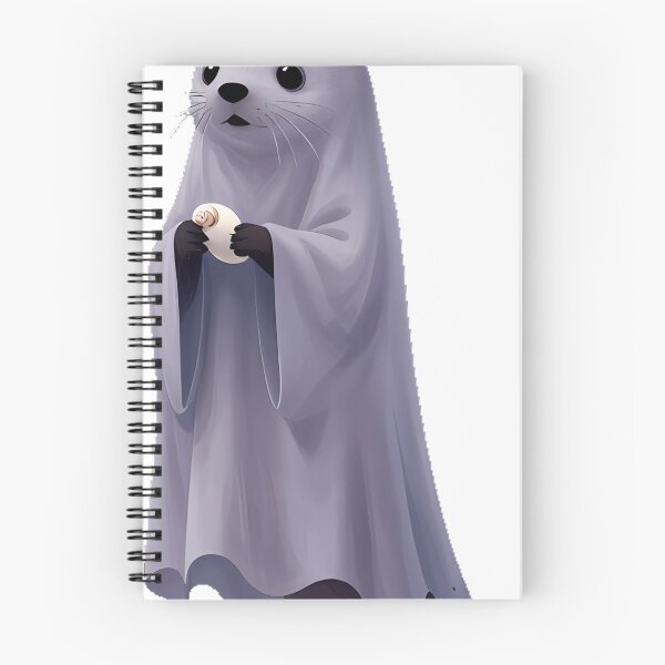 Item preview, Ghost Otter with Seashell designed and sold by IllumeInk.
