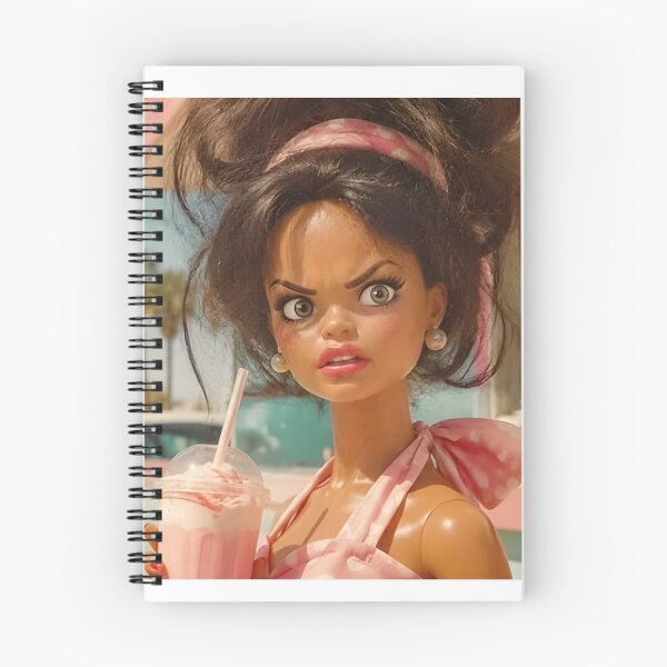 Item preview, Shocked Milkshake Brunette Doll Pink Diner Funny Meme designed and sold by Devilians92.