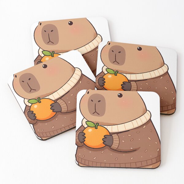 Item preview, Capybara in Chocolate Sweater designed and sold by pumsquare.