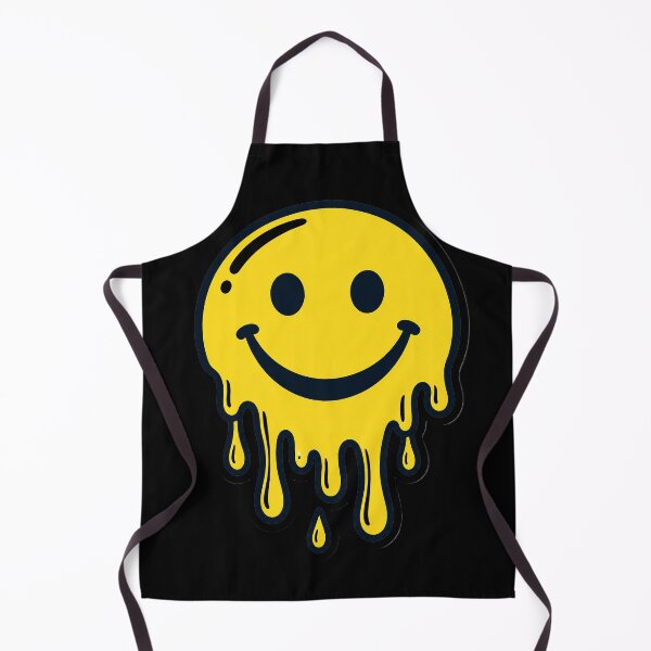 Item preview, Drippy Melting Smiley Face Sticker Design — Dark Edition designed and sold by TheOddPrints.