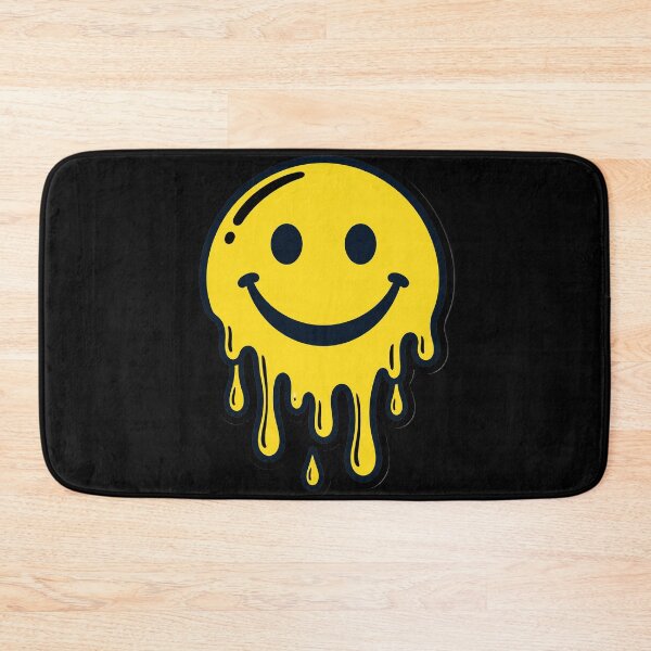 Item preview, Drippy Melting Smiley Face Sticker Design — Dark Edition designed and sold by TheOddPrints.