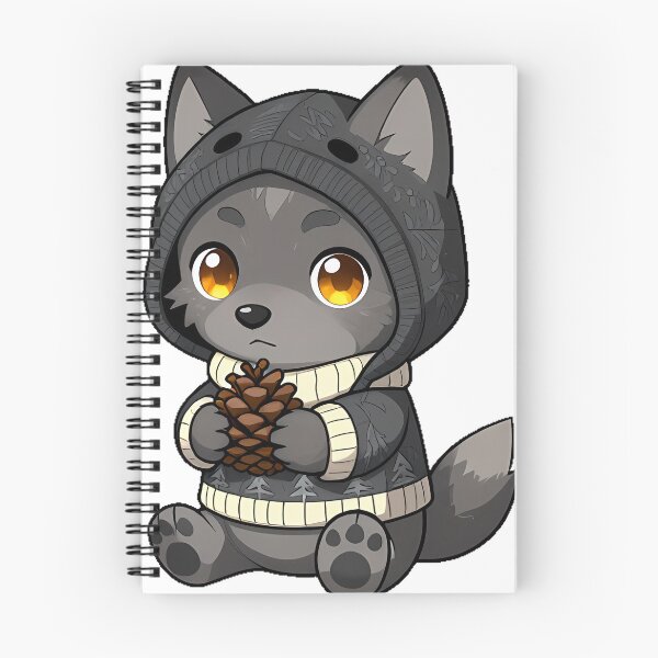 Item preview, Wolf Pup in Charcoal Sweater designed and sold by pumsquare.