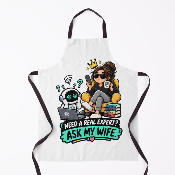 Item preview, Need A Real Expert Ask My Wife Funny Smart Wife designed and sold by Bocianessco.