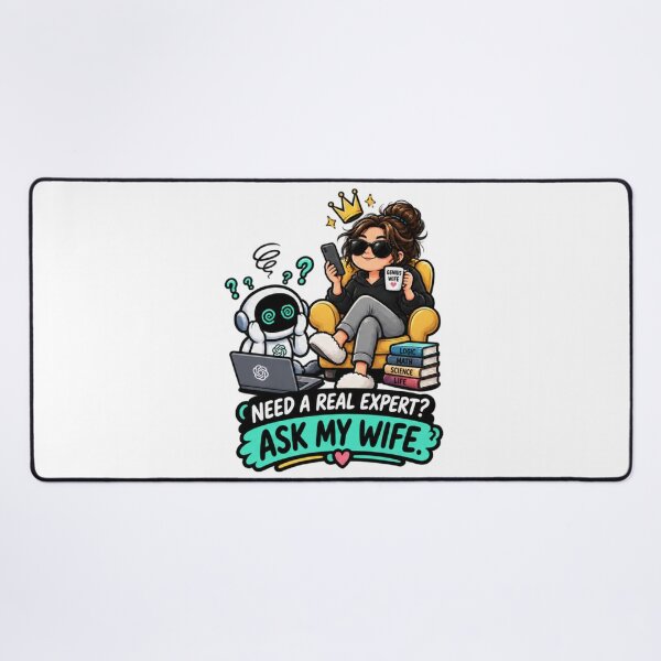 Item preview, Need A Real Expert Ask My Wife Funny Smart Wife designed and sold by Bocianessco.