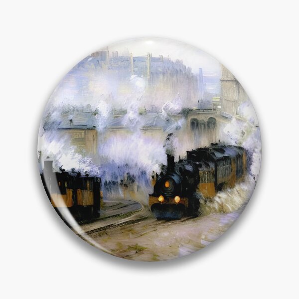 Item preview, Arrival of a Train, Gare Saint-Lazare designed and sold by artdesignsnow.
