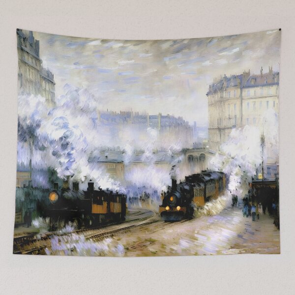 Item preview, Arrival of a Train, Gare Saint-Lazare designed and sold by artdesignsnow.