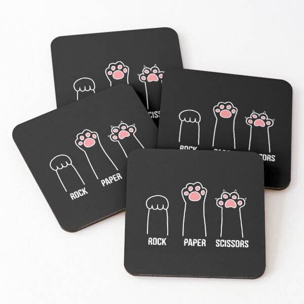 Item preview, Meow-stastic Rock Paper Scissors Cat Paws designed and sold by Shopeon Designs.